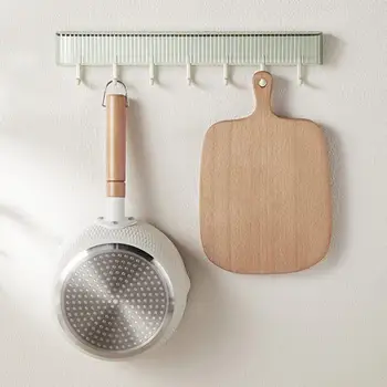 Настенный крючок без перфорации, кухонный крючок, Прочные настенные крючки для хранения вещей для стильной организации кухни и ванной комнаты