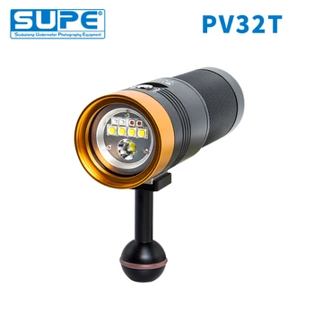 SUPE Scubalamp Pv32t Diving Video Light 3000 Люмен Корпус Камеры Чехол Для Подводной Съемки Астигматизм Сильный Красный Свет
