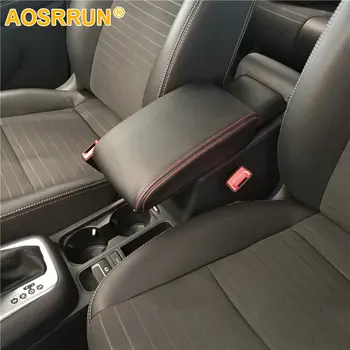 AOSRRUN Чехол для автомобильного подлокотника из искусственной кожи Автомобильные аксессуары для Фольксваген Тигуан MK1 2007-2014