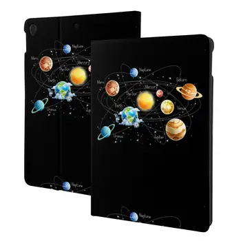 Чехол Solar System Planets Milky Way для iPad 2022 10,5-10,2 дюймов с держателем для карандашей, искусственная кожа, тонкий, противоударный, автоматический режим сна/пробуждения
