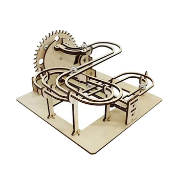 Marble Race Run 3D Деревянная головоломка Механический набор Stem Science Физика Сборка игрушек Построение модели для детей