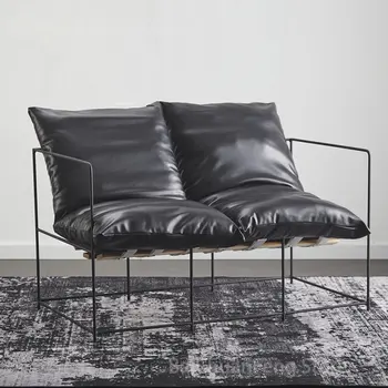 Легкий Роскошный обеденный стул из ленивого железа Современная минималистичная мебель для столовой Скандинавский Дизайнерский диван Стул Обеденный стул для переговоров