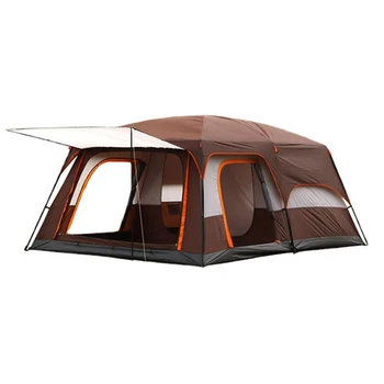 Everich Outdoor 5-8 People Glamping Двухслойная палатка для кемпинга Водонепроницаемые Семейные палатки Оптом