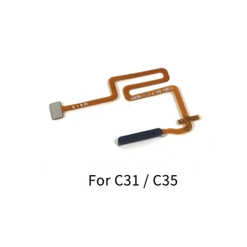 Для Realme C30s C31 C33 C35 Кнопка питания Датчик отпечатков пальцев Гибкий кабель Запасные части