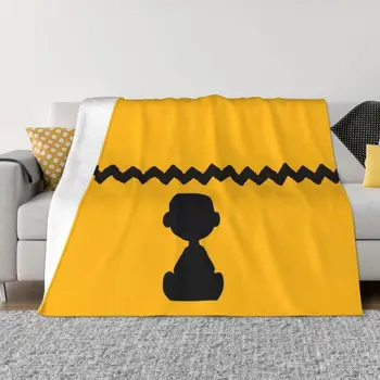 Ультрамягкое флисовое одеяло Charlie Manga Brown, теплые фланелевые одеяла для спальни, покрывала для домашнего дивана