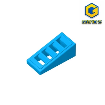 Gobricks GDS-838 Slope 18 2 x 1 x 2/3 с 4 слотами совместим с lego 61409 детские развивающие строительные блоки своими руками Tech