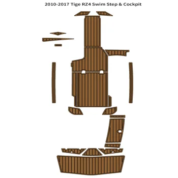 2010-2017 Tige RZ4 Подножка для платформы для плавания, коврик для кокпита, коврик для пола на палубе из EVA тикового дерева