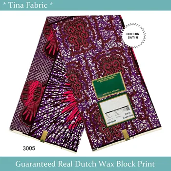 6 Ярдов высококачественной хлопчатобумажной ткани Dutch Hollandais с Африканским восковым батиком, Нигерия, Анкара, ткань с восковым принтом для пошива платьев V-0830