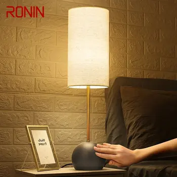 Современная настольная лампа RONIN с сенсорным затемнением LED, Креативная Простая индивидуальность, Прикроватный светильник для дома, гостиной, спальни