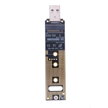 M.2 Адаптер NVME SSD к USB 3.1 M.2 Адаптер NVME USB 3.1 M.2 Внутренний конвертер NVME к USB-A 3.0 для PCI-E /M.2 SSD Nvme