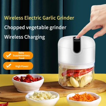 Электрический кухонный измельчитель продуктов, мини-чеснокодавилка, USB Портативная мясорубка, измельчитель овощей для кухонных гаджетов