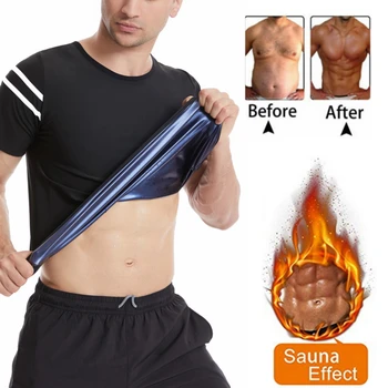 Мужская одежда для коррекции фигуры Bodyshaper, облегающая спортивная рубашка, корсет с круглым вырезом, топ для фитнеса с коротким рукавом