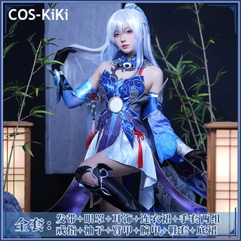 COS-KiKi Honkai: Игровой костюм Star Rail Jing Liu Под Старину, Костюм для Косплея, Великолепное Сексуальное Платье, Наряд для Ролевых игр на Хэллоуин, Женский