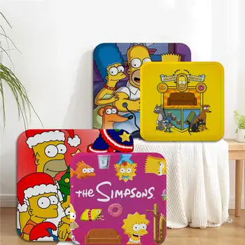 Коврик для подушки Disney S-Simpsons, Европейский коврик для стула, Мягкая подушка Для обеденного патио, домашнего офиса, внутреннего диванного декора, Татами