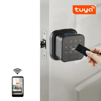 Tuya APP WiFi Control Смарт-карта-пароль по отпечатку пальца с одинарной защелкой для внутренней двери Используется