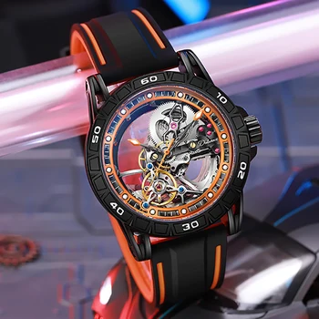 Relogios Masculino Модные механические часы, изысканный дизайн, автоматические часы, мужские водонепроницаемые часы люксового бренда Reloj Hombre