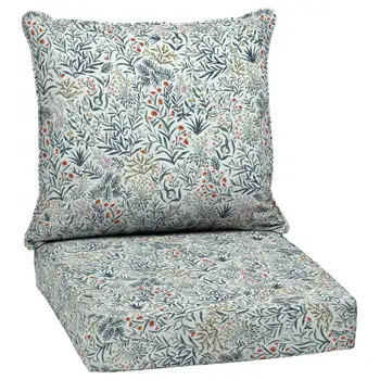 Набор подушек для глубокого сидения Arden Selections на открытом воздухе 24 x 24, Фисташковый Ботанический