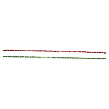 Цепочка-коготь из горного хрусталя, красно-зеленая цепочка из горного хрусталя, которую можно вырезать вручную, каждая длиной 3,28 фута, сделай сам для ожерелий и серег.