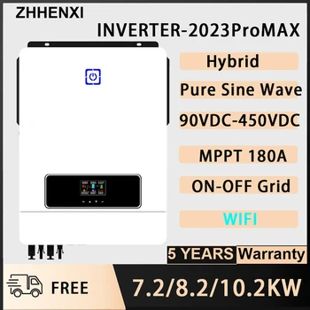 Инвертор SAINT OLM 8.2KW 10.2KW ON OFF Grid Hybird Инвертор 110V 220V MPPT 180A Чистая Синусоидальная Батарея Контроллер Солнечного Зарядного Устройства