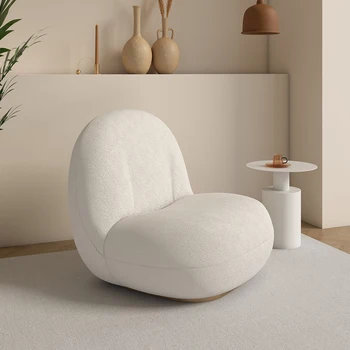 Современные стулья для гостиной Egg Sofa Velvet Lazy Дизайнерское кресло Puffs Sofa Индивидуальные аксессуары для салона мебели для дома