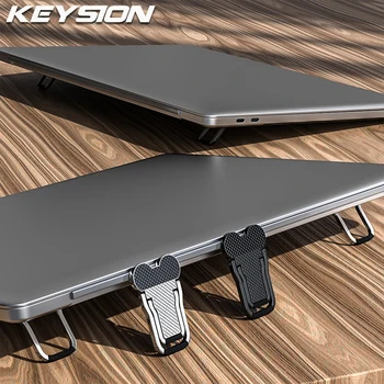 Металлическая складная подставка для ноутбука KEYSION, универсальный нескользящий кронштейн для ноутбуков Macbook Pro Air, подставка для ног