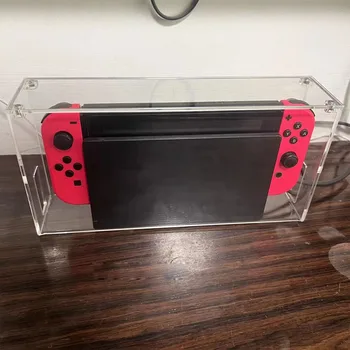 Прозрачная Акриловая Магнитная крышка Коробка для хранения консоли для Nintendo switch для switch OLED Пылезащитная коробка