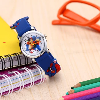 Милые детские часы с мультяшным рисунком 2023, простые детские кварцевые часы с силиконовым ремешком, повседневные часы для студентов, мальчиков и девочек