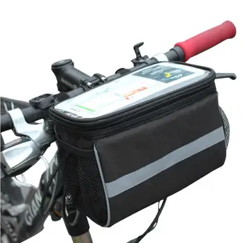 Велосипедная сумка для телефона, сумка для передней рамы велосипеда, водонепроницаемая велосипедная сумка для мобильного телефона, сумка для руля, передняя сумка для горного велосипеда на открытом воздухе
