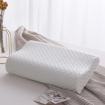 30x50 см Латексные массажные подушки, спальные принадлежности, защита шейки матки и шеи, Латексная подушка, волокно с медленным отскоком, пена с эффектом памяти с чехлом
