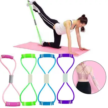 8-Словная Резинка для Йоги, резинки для фитнеса, Резиновые эспандеры для подтягивания мышц груди, Эластичная Тренировочная веревка для фитнеса Fitn C3J5
