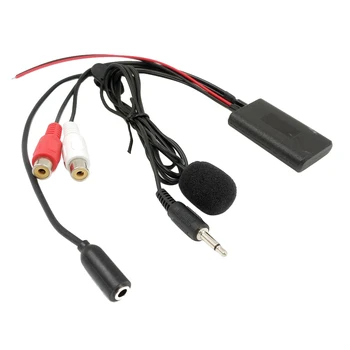 Универсальное Автомобильное Радио 3,5 ММ RCA Аудио Вход AUX Bluetooth Микрофонный Кабель для Pioneer для Hyundai для Nissan для Mazda