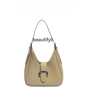 Сумка yj для подмышек, Женская Высококачественная сумка из воловьей кожи, сумка-мессенджер особого дизайна через плечо