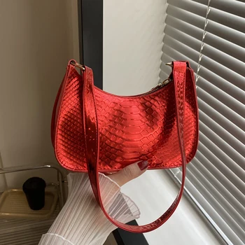 Новая модная сумочка для подмышек, кошелек, сумки через плечо для женщин, сумка для подмышек из искусственной кожи