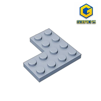 Угловая ПЛАСТИНА Gobricks GDS-696 2X4X4 - 4x4, совместимая с 2639 детскими образовательными строительными блоками 