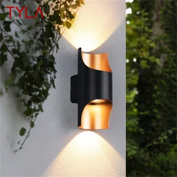 Современный уличный настенный светильник TYLA Fixturess Водонепроницаемый IP65 светодиодный простой светильник для дома, веранды, балкона, виллы