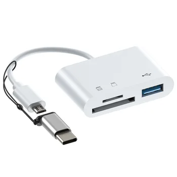 Микроадаптер Type-C TF CF SD Устройство чтения карт памяти Compact Flash USB-C для Pro Huawei для Macbook адаптер USB type c