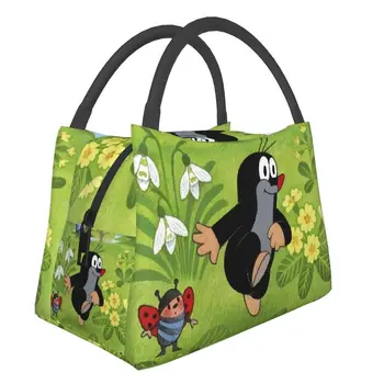 Милая сумка для ланча Happy Mole Krtek Мультяшный Кулер Little Maulwurf с термоизолированным ланч-боксом для женщин, сумки для пикника на работу