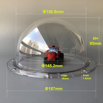 5,7 Дюйма 187x95 мм Прозрачные Защитные Чехлы Из Оргстекла Защищают Купольный Корпус Камеры Видеонаблюдения Для Камеры Panasonic