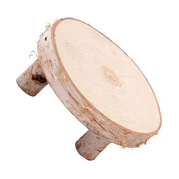 Украшения из массива дерева Реквизит для Фотосессии Маленький Деревянный столик Незаконченный сад Своими руками Натуральная подставка