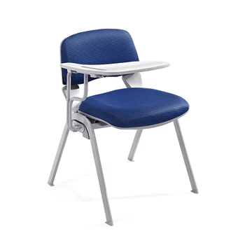 Штабелируемые Тканевые офисные стулья для совещаний, складной тренировочный стул с письменным столом