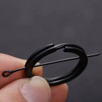 Производители поставляют Высококачественное Плоское кольцо для электрофореза 1,8*25, Кольцо с черным подвесным ключом, Аксессуары из черного железа EDC EDC