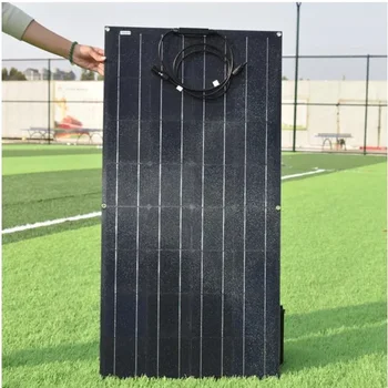 солнечная панель 100w 200w 18v 24v, гибкая солнечная панель из материала ETFE, гибкая солнечная панель ETFE для зарядного устройства 12V