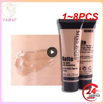 1~8PCS ROSE 37ML Liquid Foundation Concealer Repair Nourishing Makeup Liquid Foundation Cosmetics консилер для лица