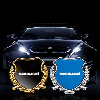 Металлические автомобильные наклейки, декоративные наклейки на оконную стойку автомобиля, наклейки на заднее лобовое стекло, наклейки на кузов для suzuki Samurai с логотипом