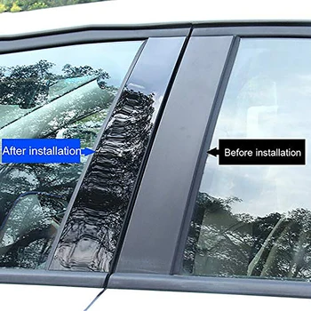 Для Kia Carens KY 2023 Полированные стойки стойки окна автомобиля накладка наклейки на колонны BC