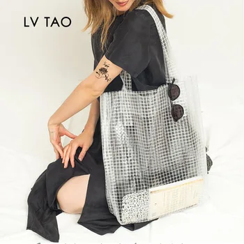 Прозрачная сумка из ПВХ, летняя сумка для бассейна, пляжная сумка, водонепроницаемая, сумка для покупок, сумка через плечо, сумочка в подарок для нее