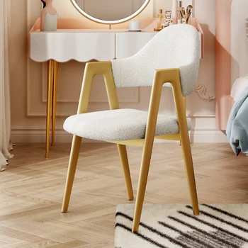 Металлический Золотой Табурет для макияжа Элегантный Современный Скандинавский Маленький туалетный столик Со стороны прихожей Sillas Para Sala De Estar Мебель для гостиной