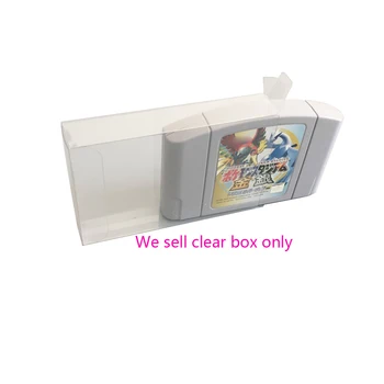 Прозрачная защитная пленка для картриджа для пластиковых ПЭТ-коробок для игровых карт N64
