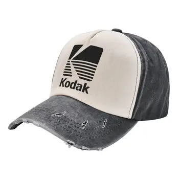 Винтажные бейсболки с логотипом Kodak Photography Для мужчин и женщин, потертая джинсовая солнцезащитная кепка, пленка для фотоаппарата, ретро Кепки для тренировок на открытом воздухе, шляпа