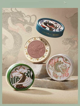 Ограниченная упаковка серии Dunhuang Museum, румяна Auspicious Beast Tiger, Нежный макияж, обнаженный Естественный контур женского лица